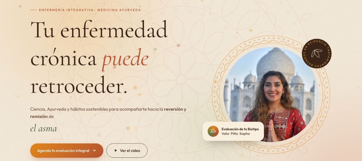 Sitio de Enfermera Ayurveda