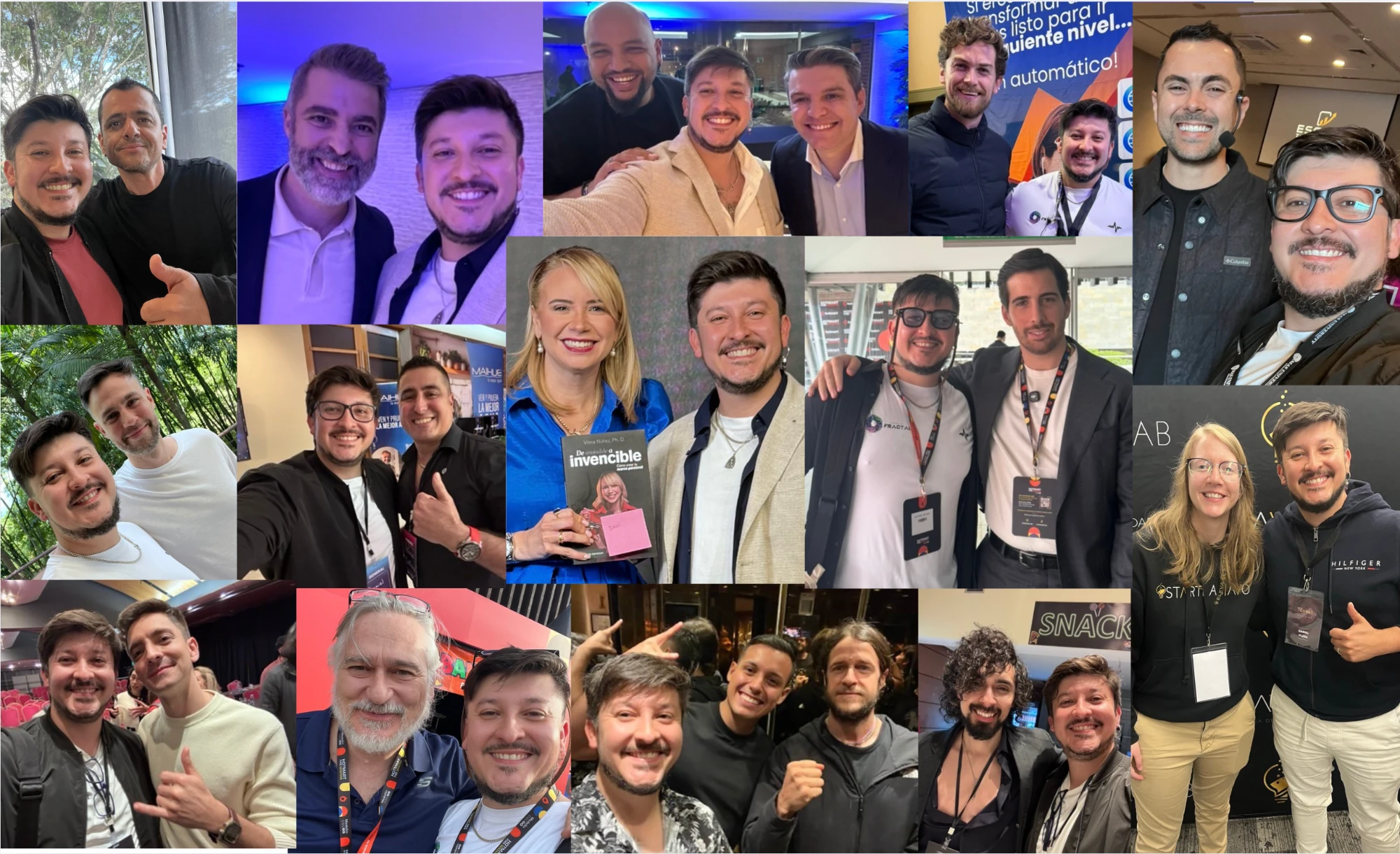 Daniel Plaza junto a referentes del marketing digital en eventos de negocios